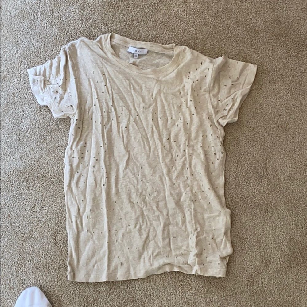 Iro burnout cream with little sparkle tee.